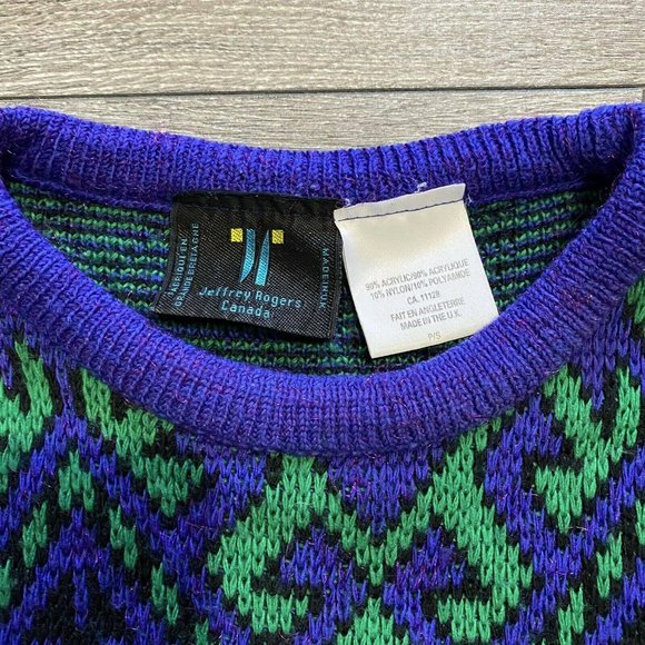 Vintage JEFFREY ROGERS Sweater Retro Sz Small - Beetlejuice - Haunted Mansion - Picture 2 of 6